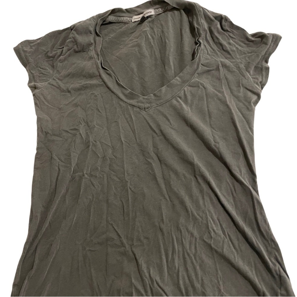 Standard James Perse grey v-neck designer tee